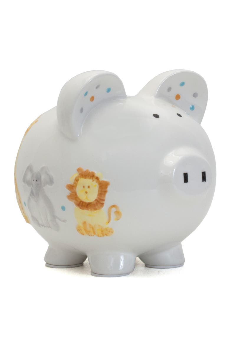 Sweet Safari Piggy Bank, Main, color, WHITE