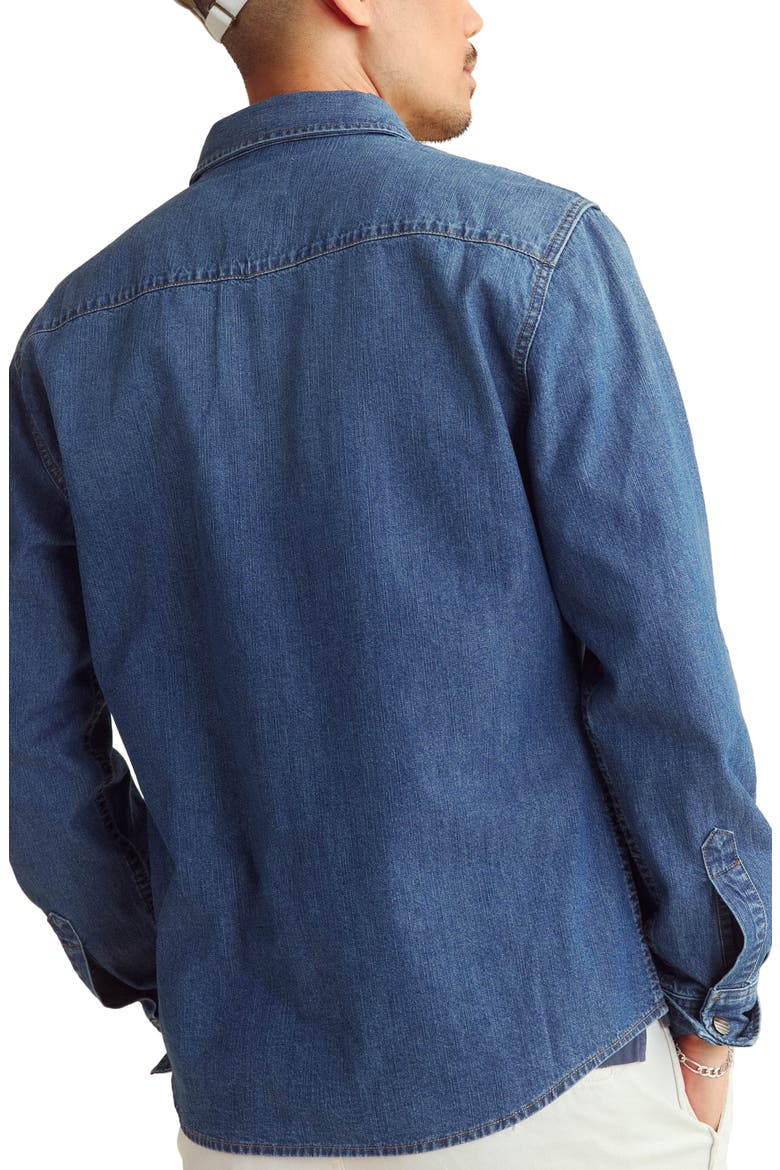 Rosedale Denim Snap-Up Shirt, Alternate, color, LIGHT INDIGO