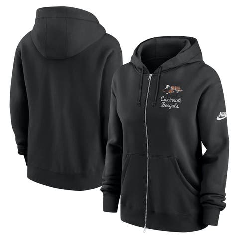 Women's Nike Black Cincinnati Bengals Phoenix Rewind Full-Zip Hoodie