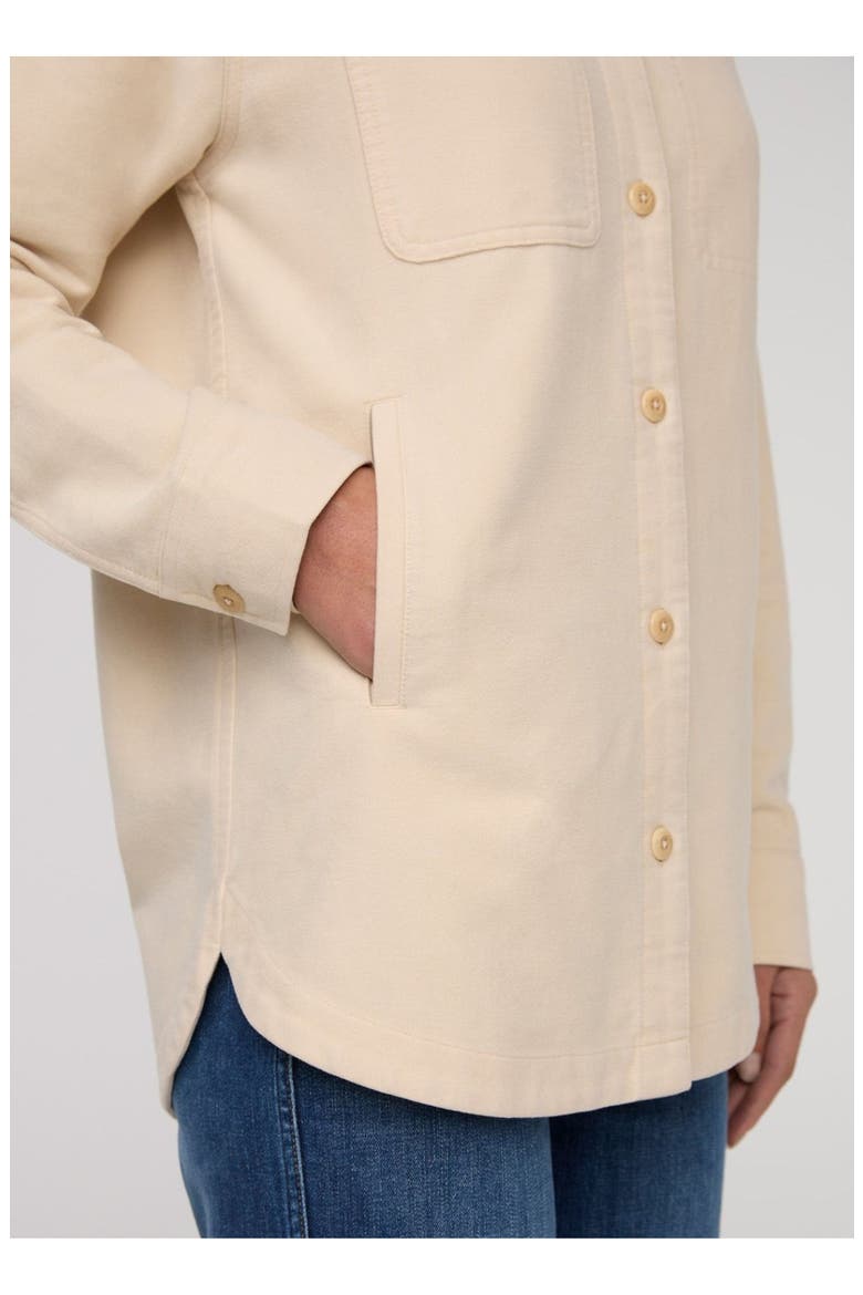 No Sweat Moleskin Overshirt, Alternate, color, Bone