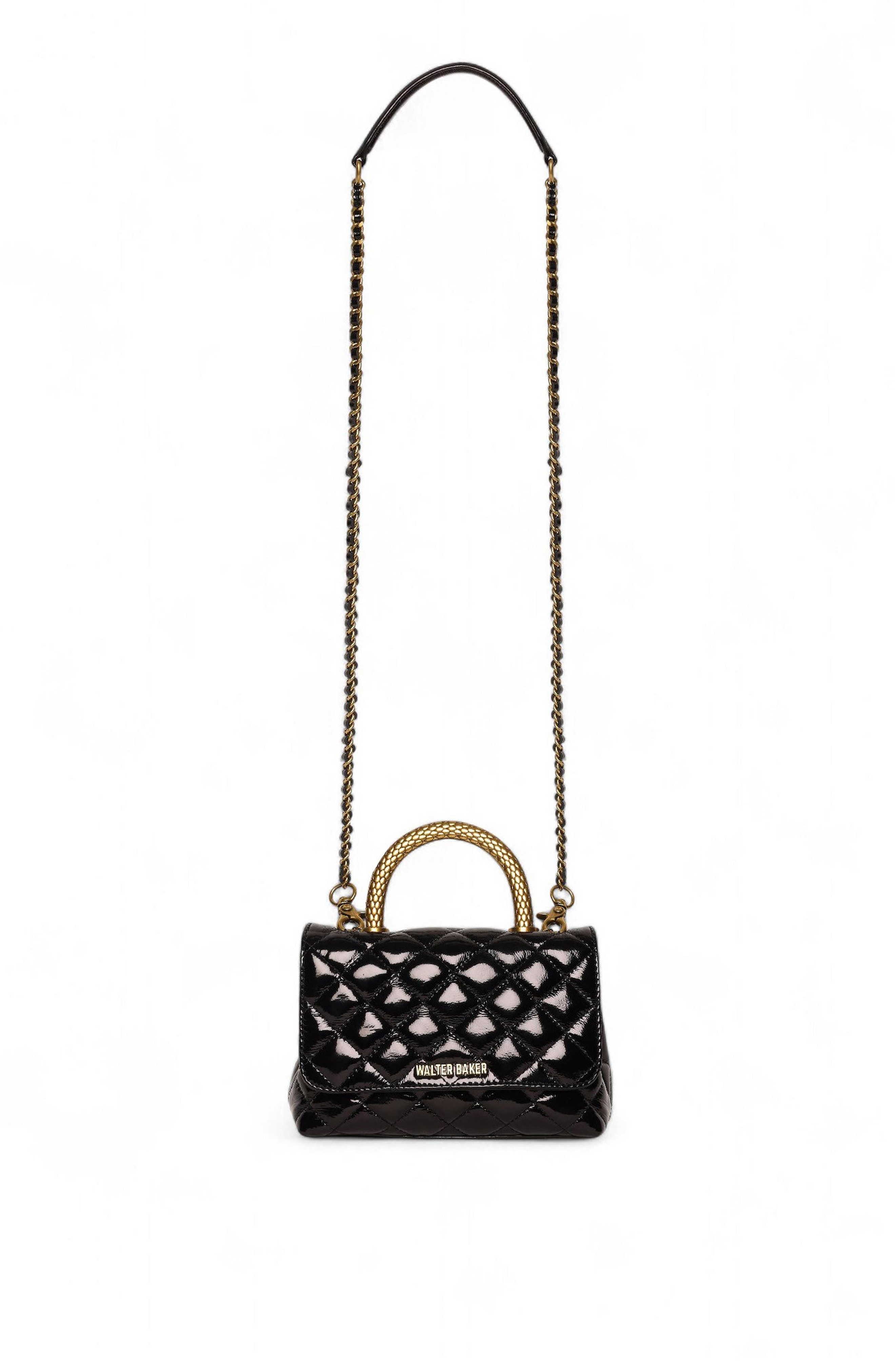 Walter Baker Leila Snake Mini Top Handle, Main, color, 