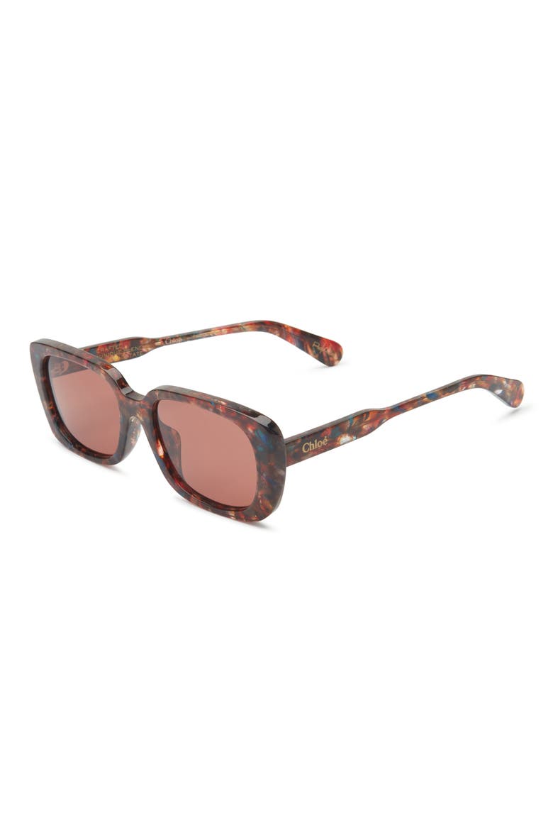 Rectangular Sunglasses, Alternate, color, HAVANA HAVANA BROWN