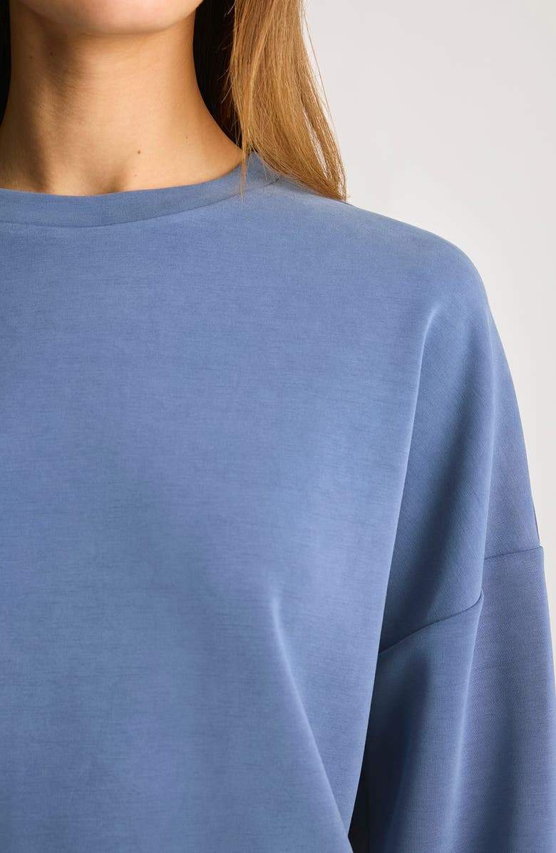 Mavi Jeans Bijou Oversize Sweatshirt, Alternate, color, Bijou Blue