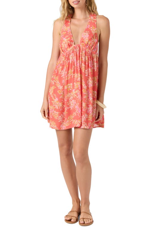 O'neill Saltwater Essentials Sarah Cover-up Miniress In Pink