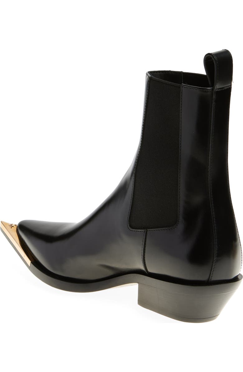Versace Arrow Pointed Toe Boot, Alternate, color,