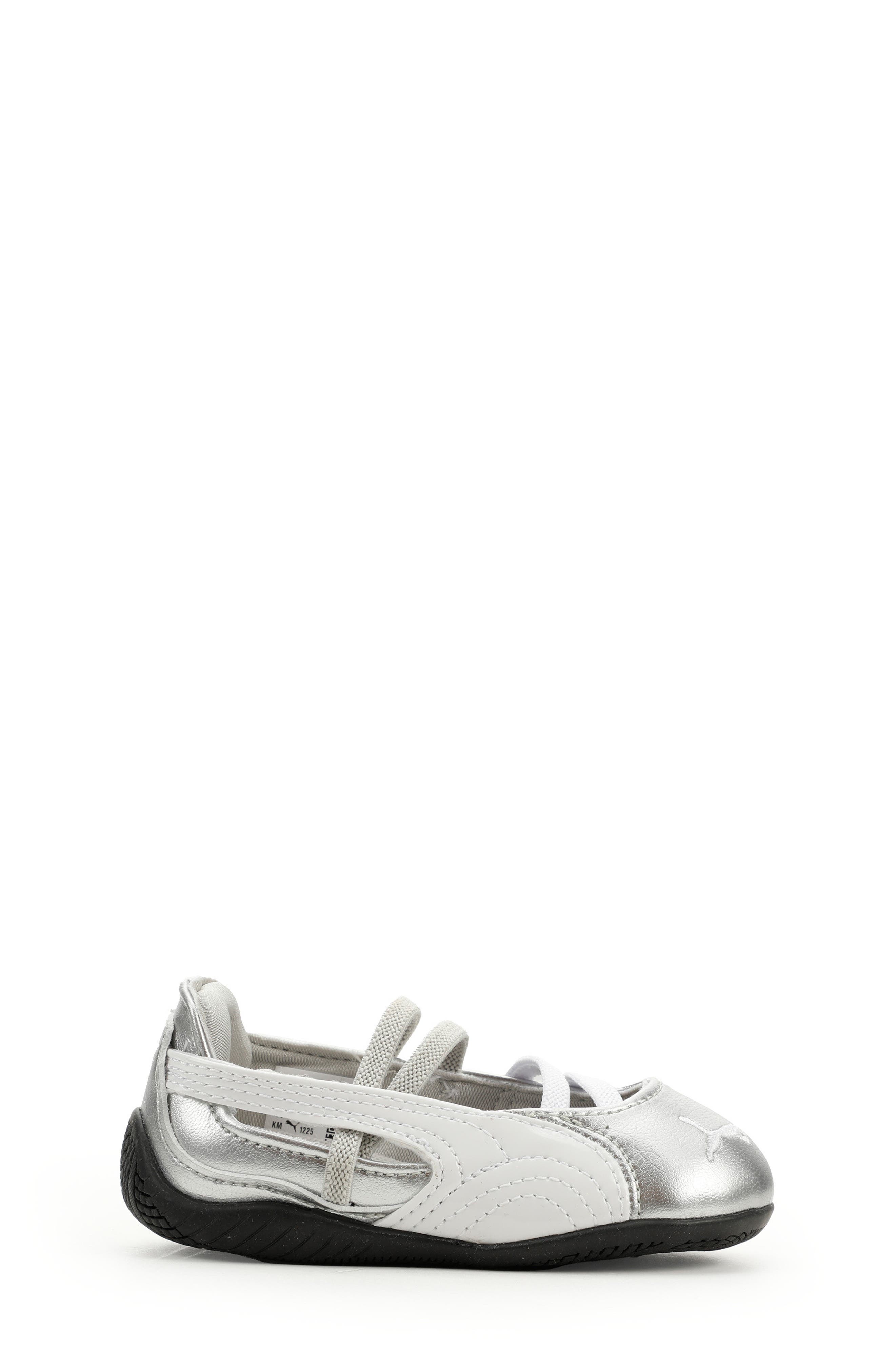 PUMA Kids' Speedcat Ballet Metallic Sneaker, Alternate, color, Ash Gray/ Puma White