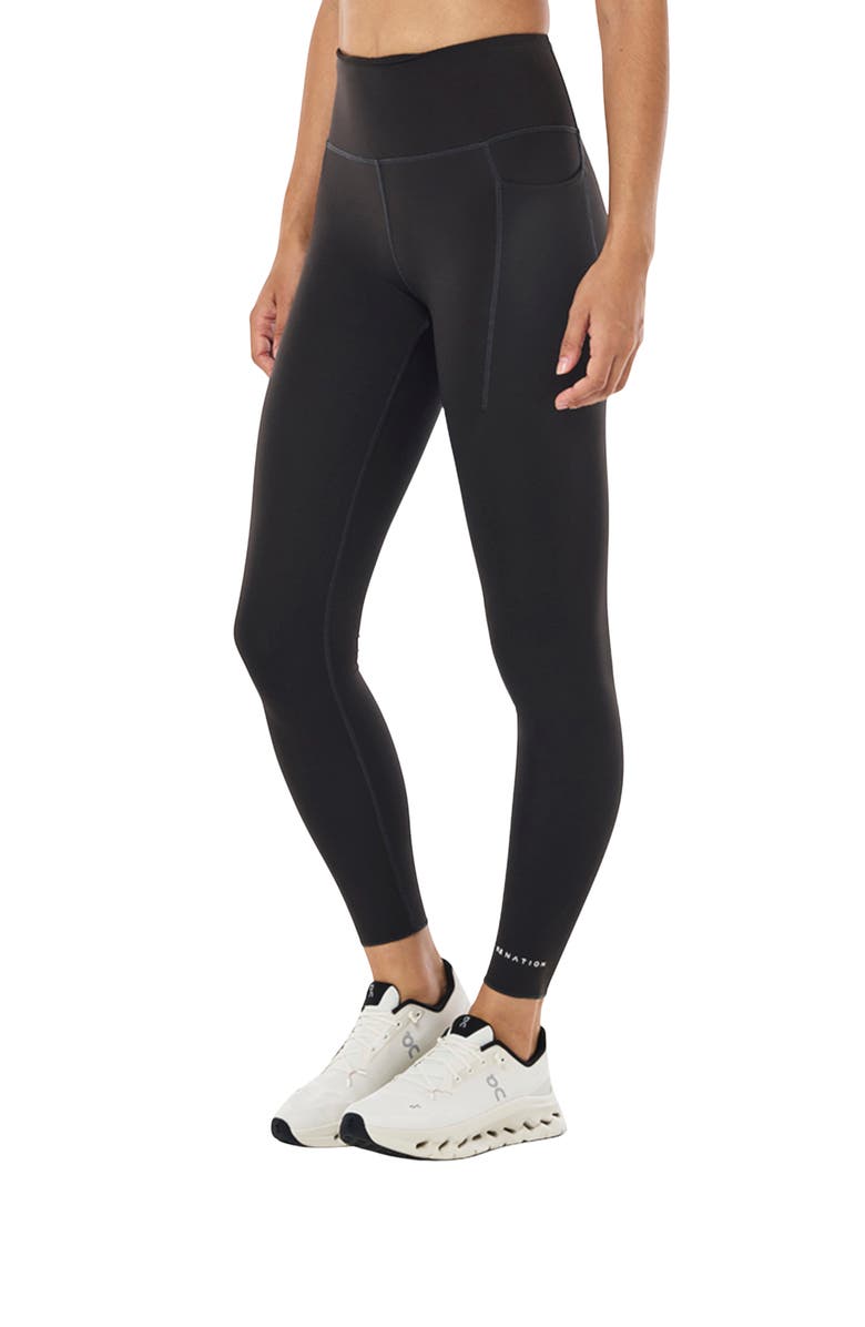 P.E Nation Recalibrate Full Length Leggings, Alternate, color, Smokestone
