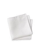 Paul Fredrick Houndstooth Silk Pocket Square