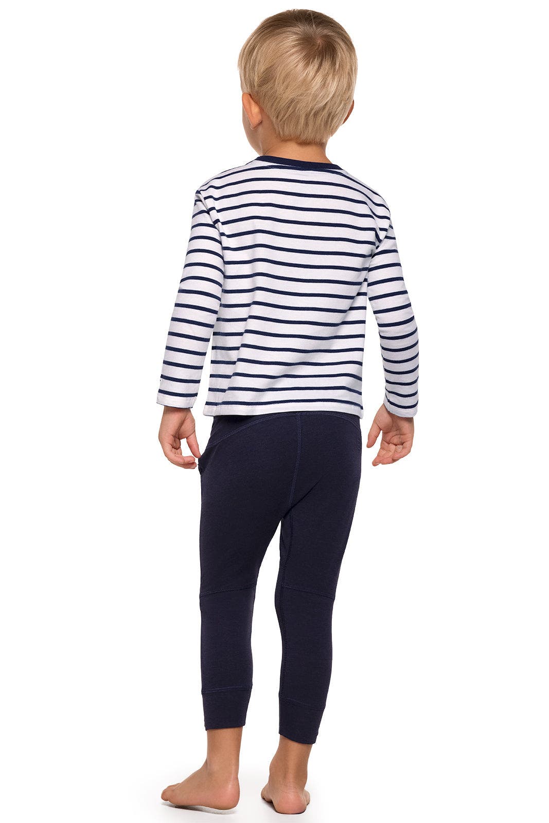 White/Navy Stripe