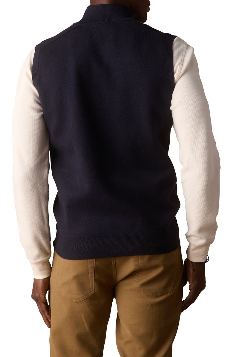 The Normal Brand Coopers Landing Sweater Vest, Alternate, color, Navy