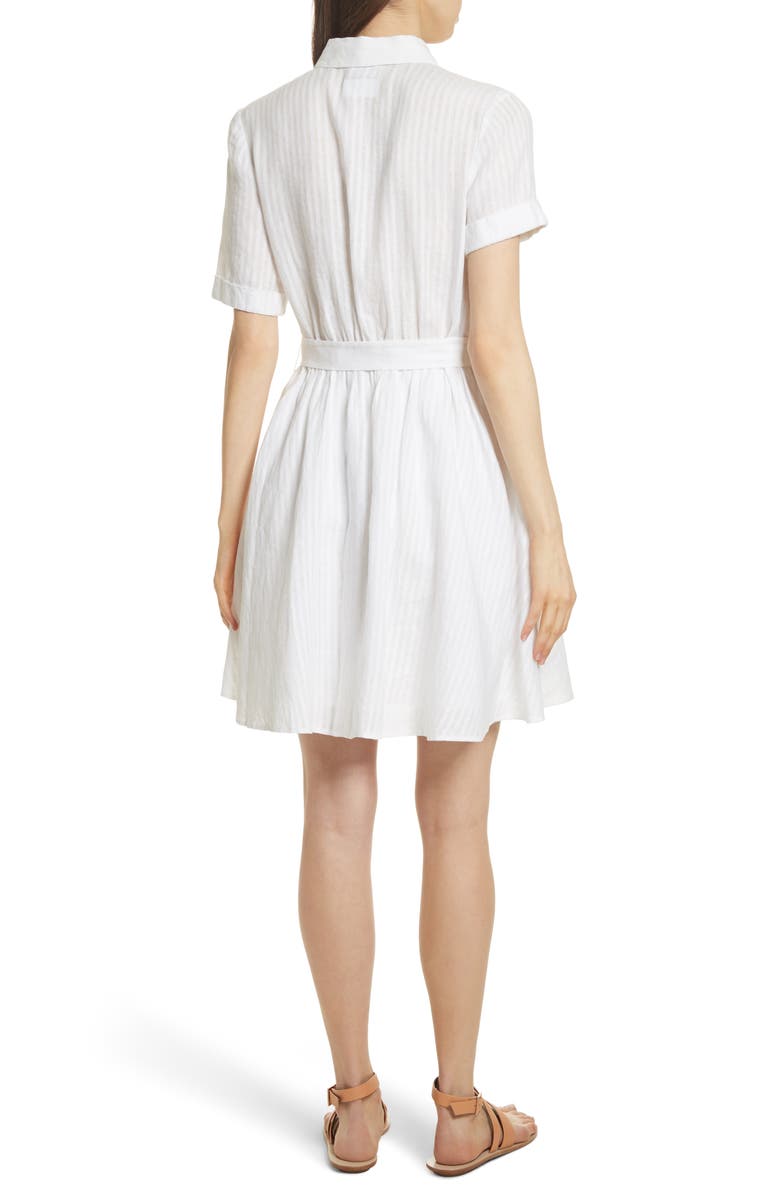 ZDNU FRAME FRAME Belted Linen Dress, Alternate, color, 