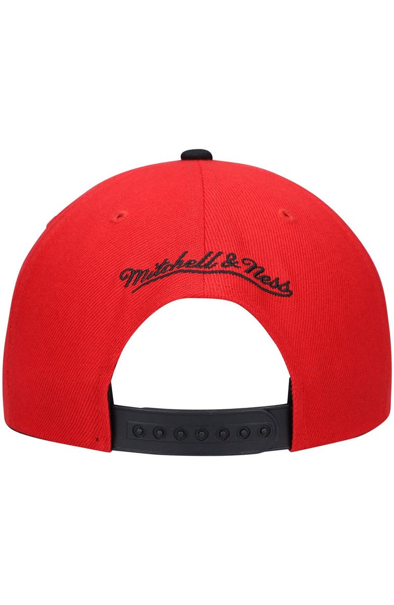 Mitchell & Ness Men's Mitchell & Ness x Lids Red/Black New Jersey Nets Hardwood Classics Reload 3.0 Snapback Hat, Alternate, color, Red