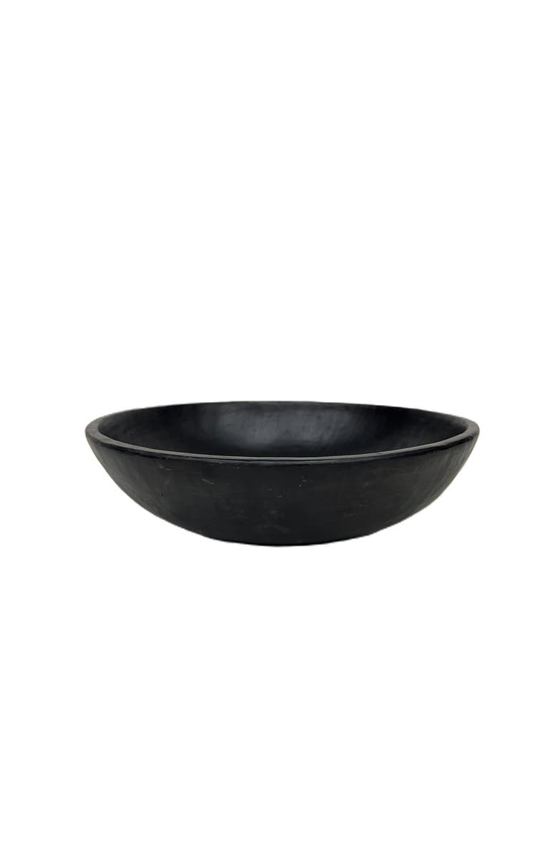 Nimmit Longpi Black Stone Pottery Hand Made Serving Bowl, Main, color, Black