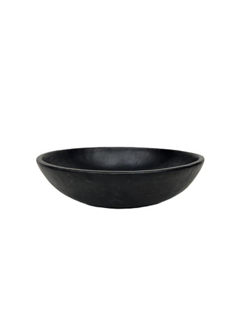 Longpi Black Stone Pottery Hand Made Serving Bowl