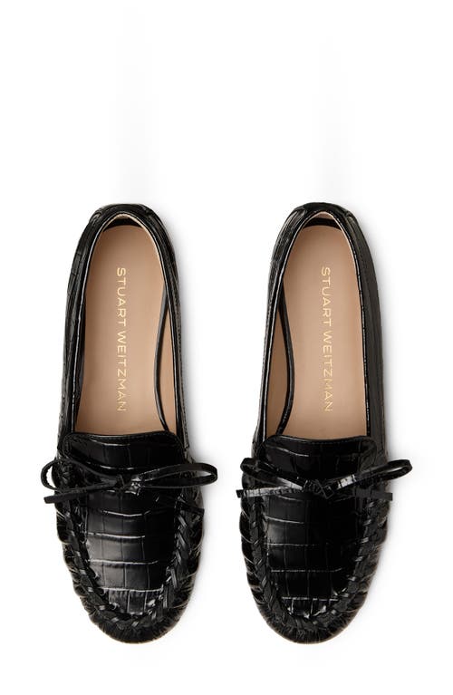 Stuart Weitzman Britt Bow Loafer In Black