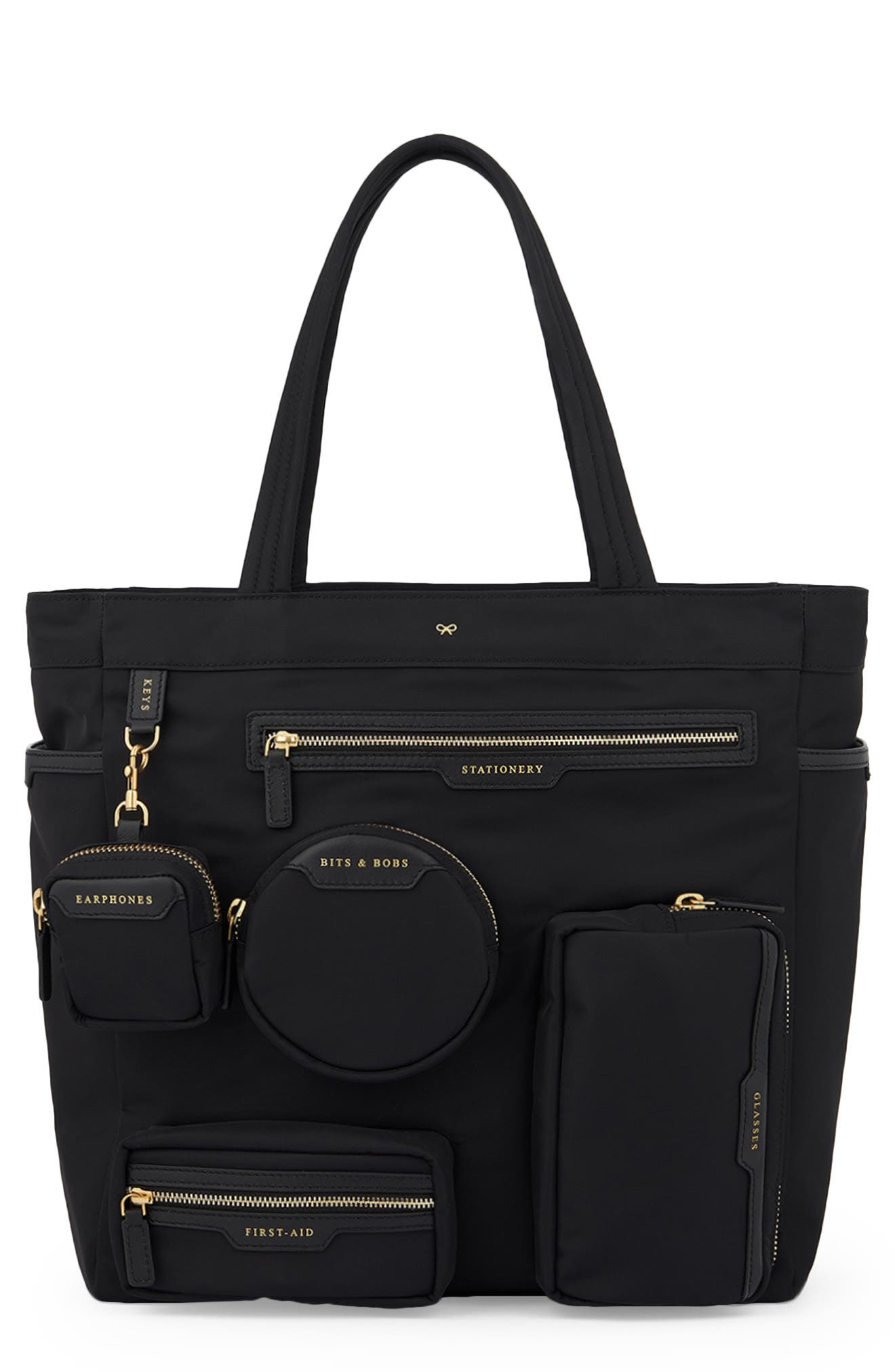 Anya Hindmarch Working From Home Nylon Tote, Main, color, 