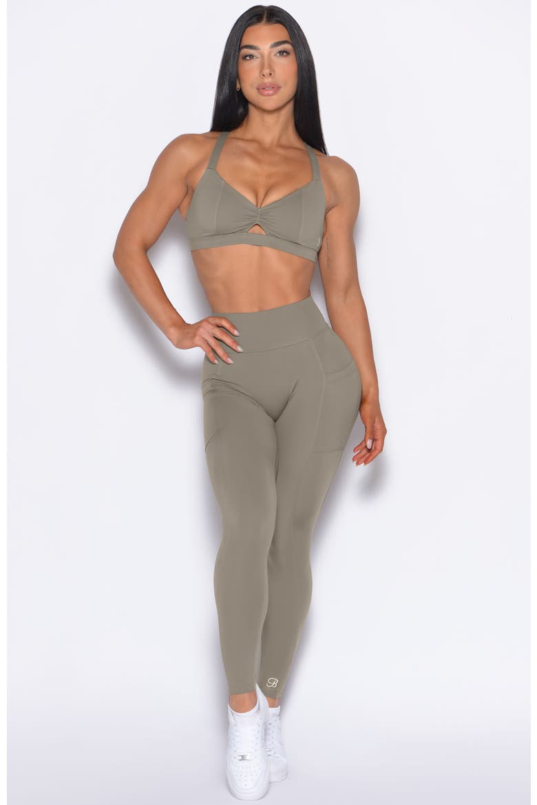 Sweetheart Sports Bra, Alternate, color, Stone