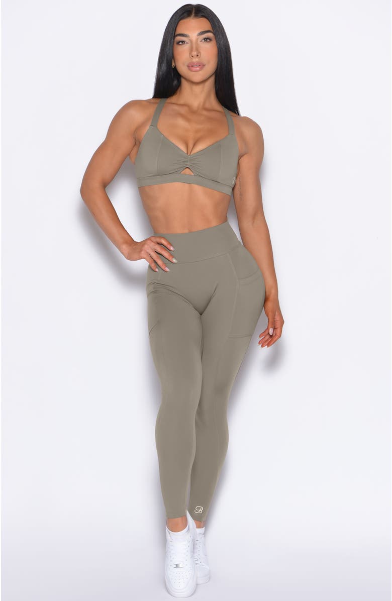 Bombshell Sportswear Sweetheart Sports Bra, Alternate, color, Stone