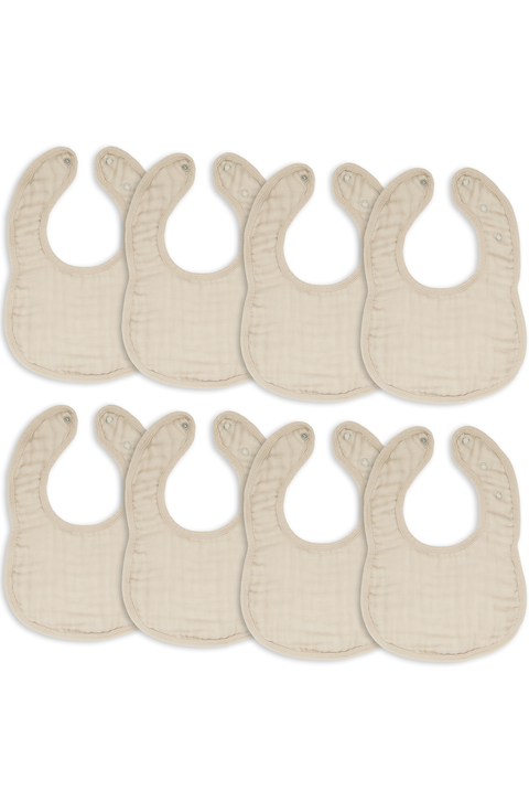 Muslin Bibs - Pack of 8