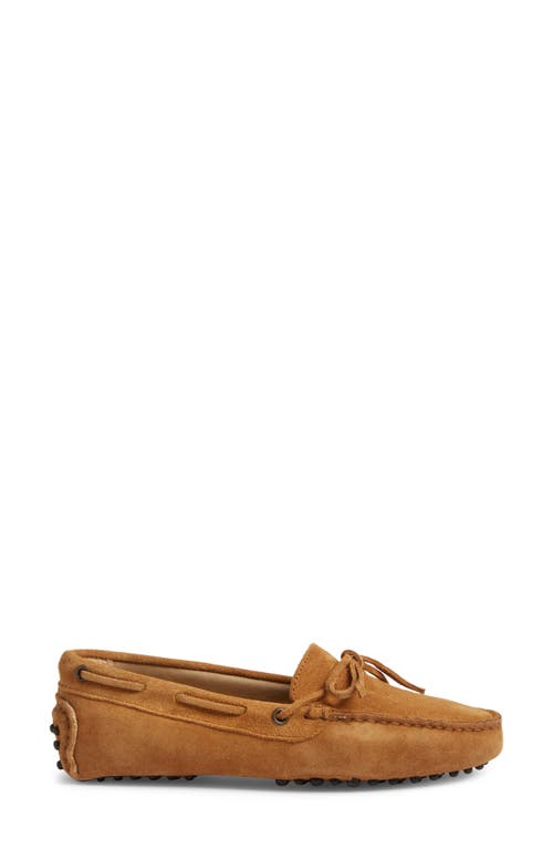 Ann Mashburn Moc Toe Driving Shoe In Camel Suede