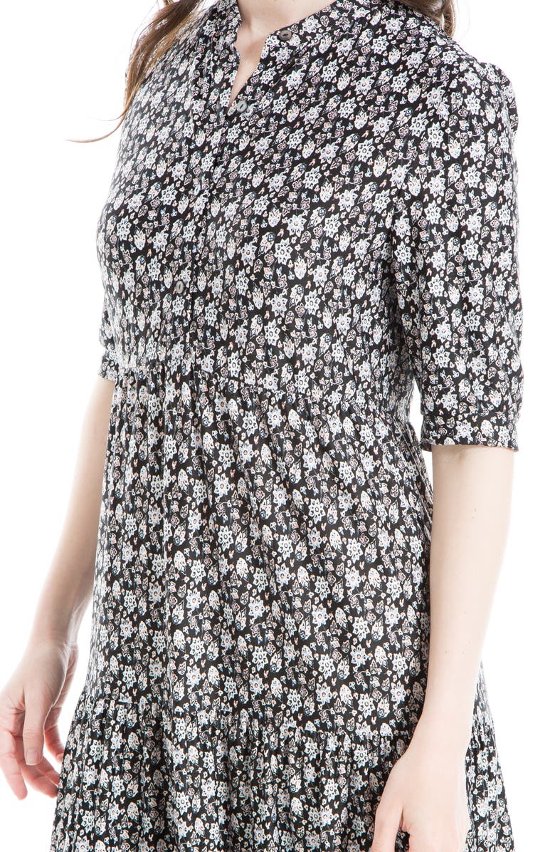 MAX STUDIO Floral Button Front Baby Doll Dress, Alternate, color,