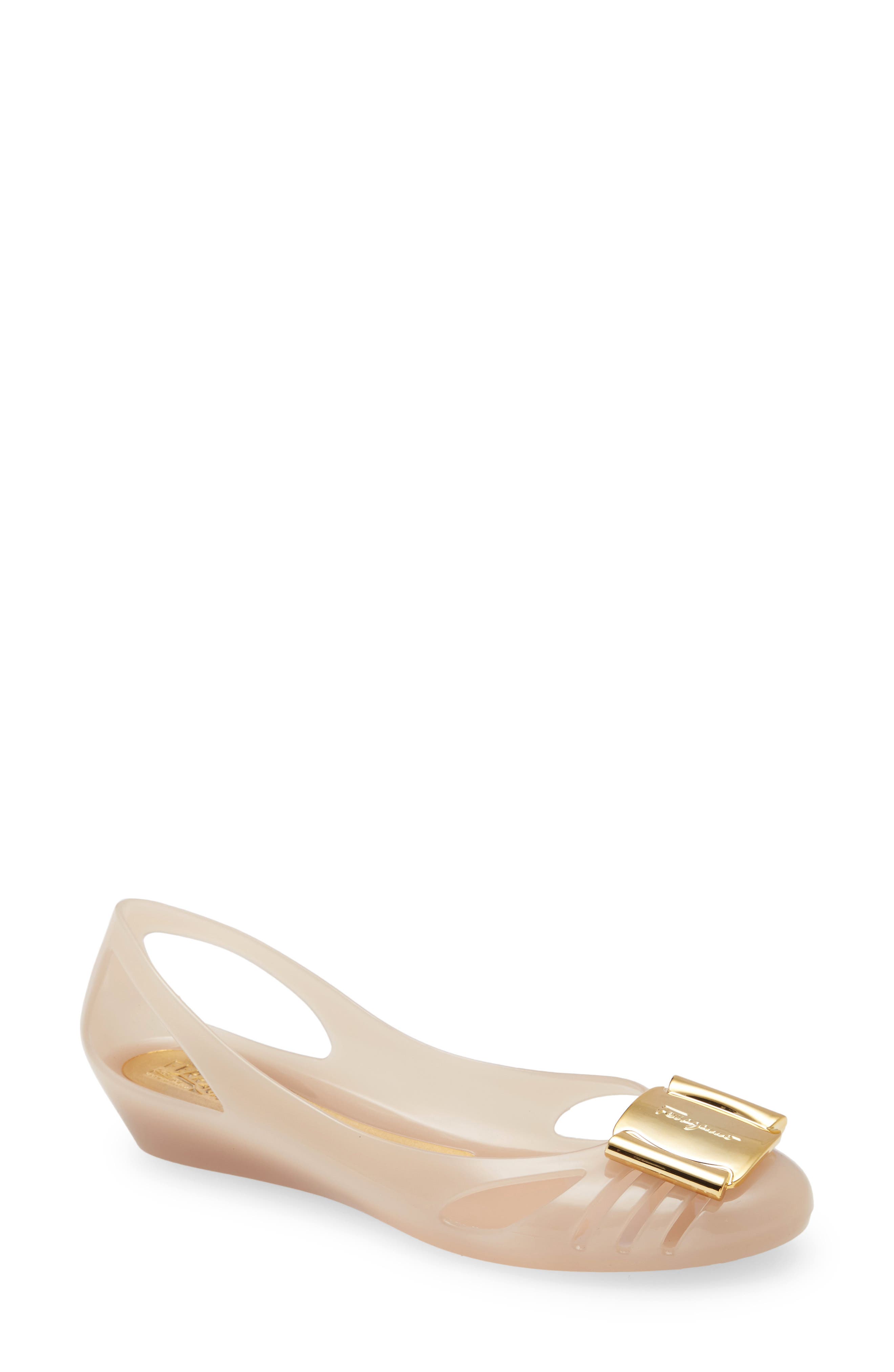 FERRAGAMO Salvatore Ferragamo Bermuda Cutout Flat, Main, color, 