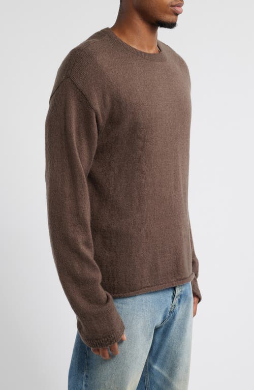 Elwood Sunday Crewneck Sweater In Walnut