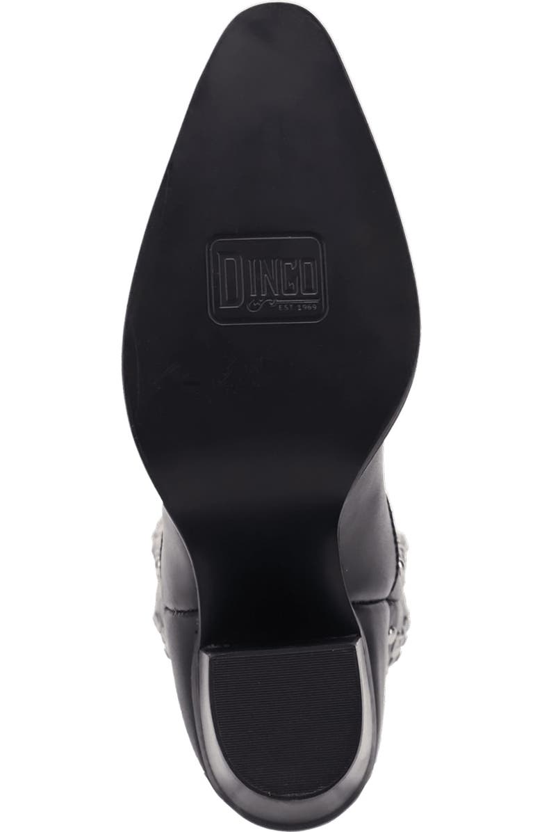 Dingo Diamonds Forever Knee High Western Boot, Alternate, color, Black