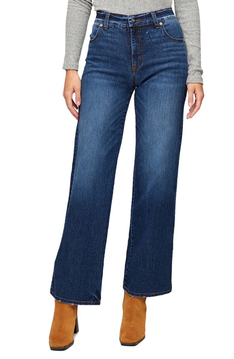 Karen Kane Jessie Straight Leg Jeans, Main, color, Denim