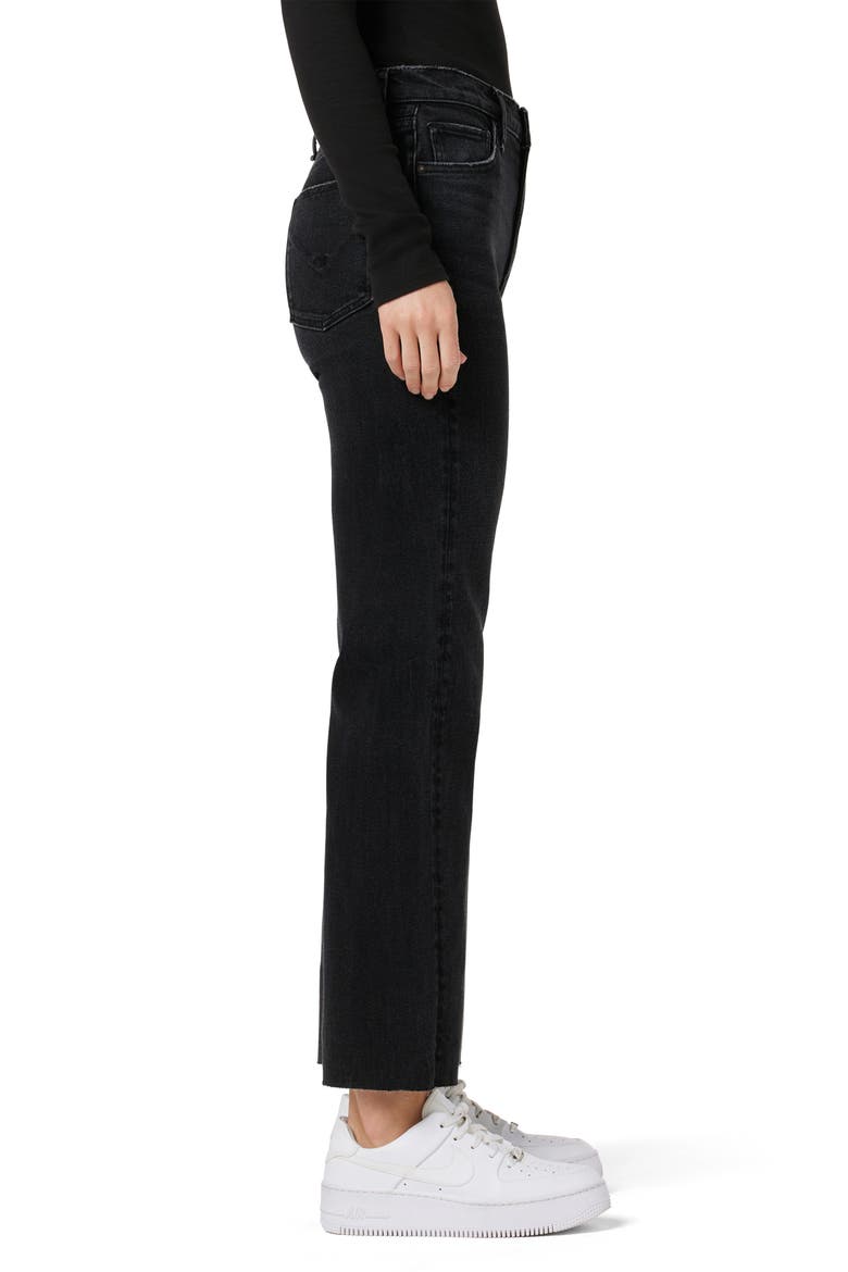 Remi High Waist Ankle Straight Leg Jeans, Alternate, color, FADE TO BLACK