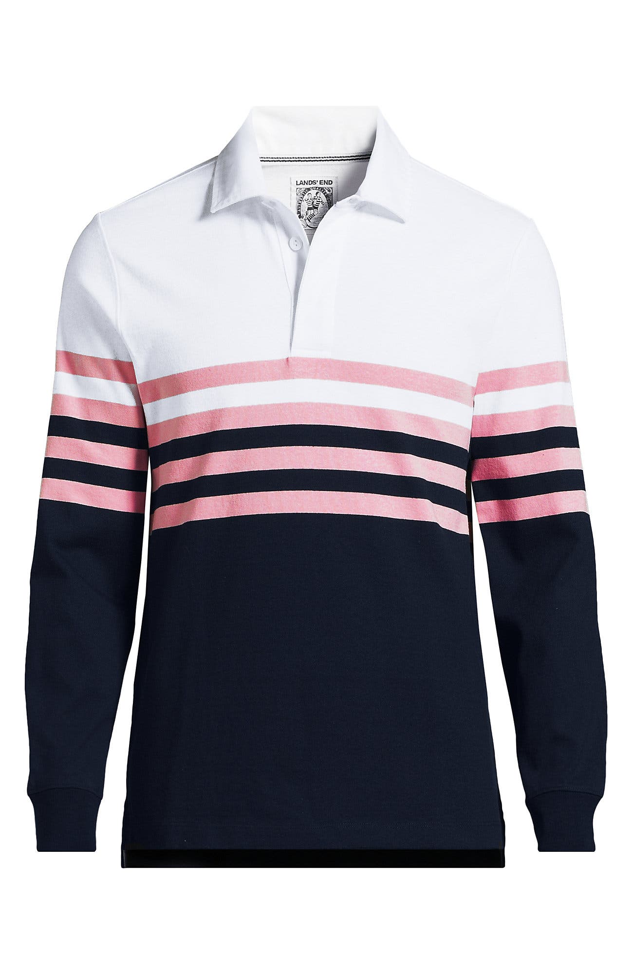Navy/Light Tea Rose Stripe