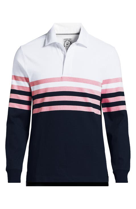 Long Sleeve Stripe Rugby Shirt