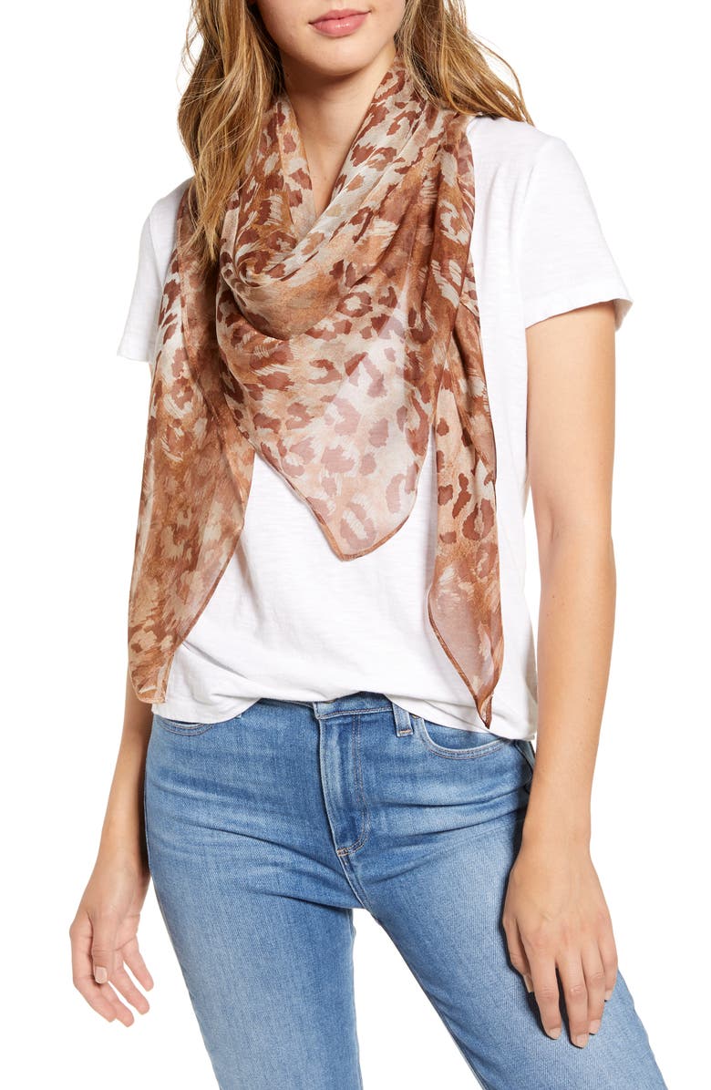 Nordstrom Silk Scarf, Main, color, 