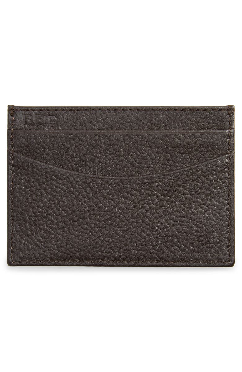 Barbour Amble Leather RFID Card Case, Alternate, color, 
