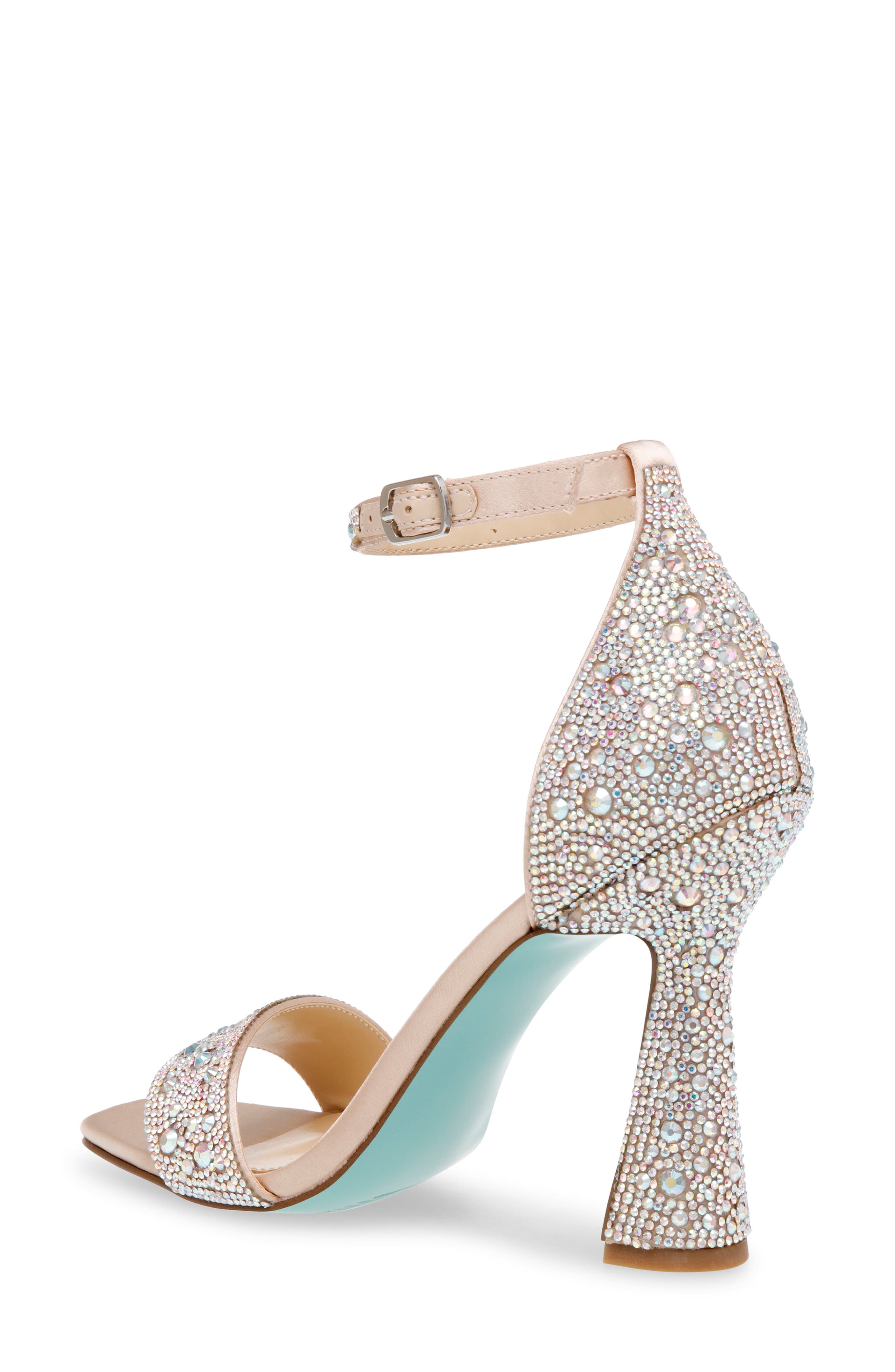 Dani Ankle Strap Sandal, Alternate, color, RHINESTONE