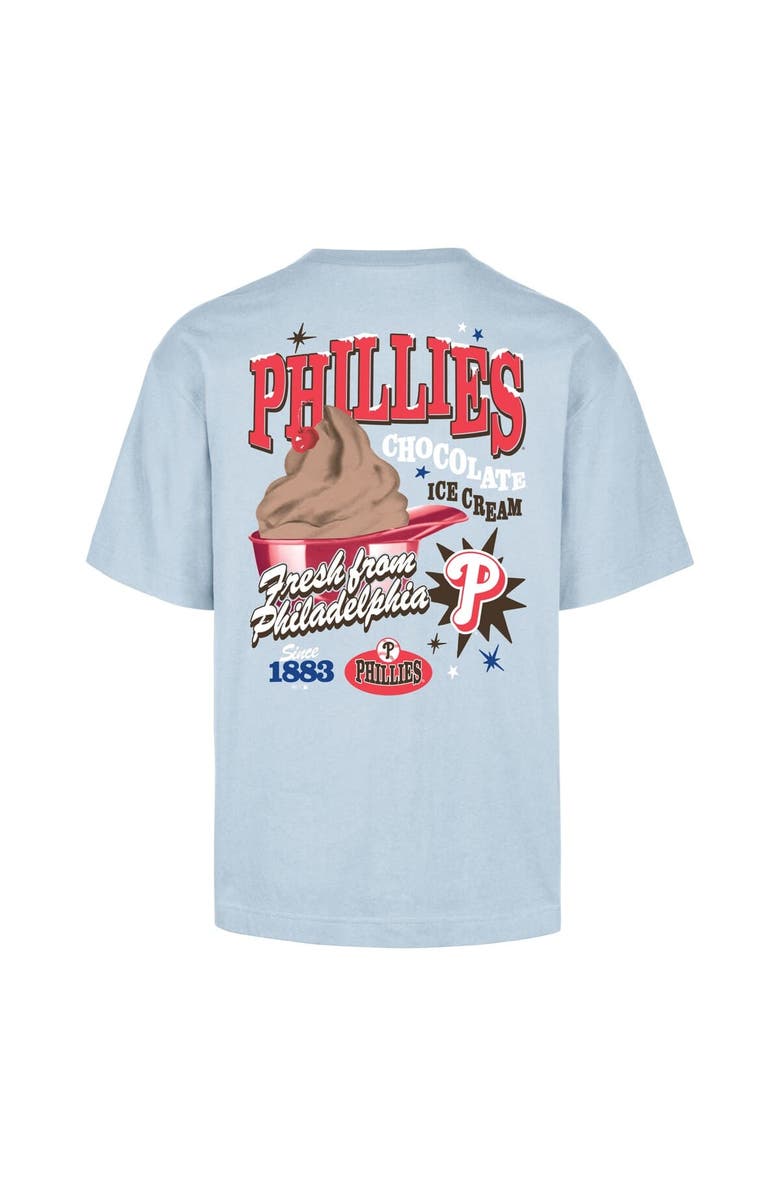 '47 Men's '47 Light Blue Philadelphia Phillies Ice Cream Parlor Foundation T-Shirt, Alternate, color, Light Blue