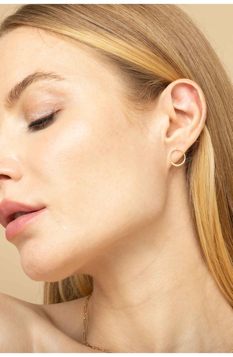 Oradina 14K Yellow Gold The Archie Studs, Alternate, color, Yellow Gold