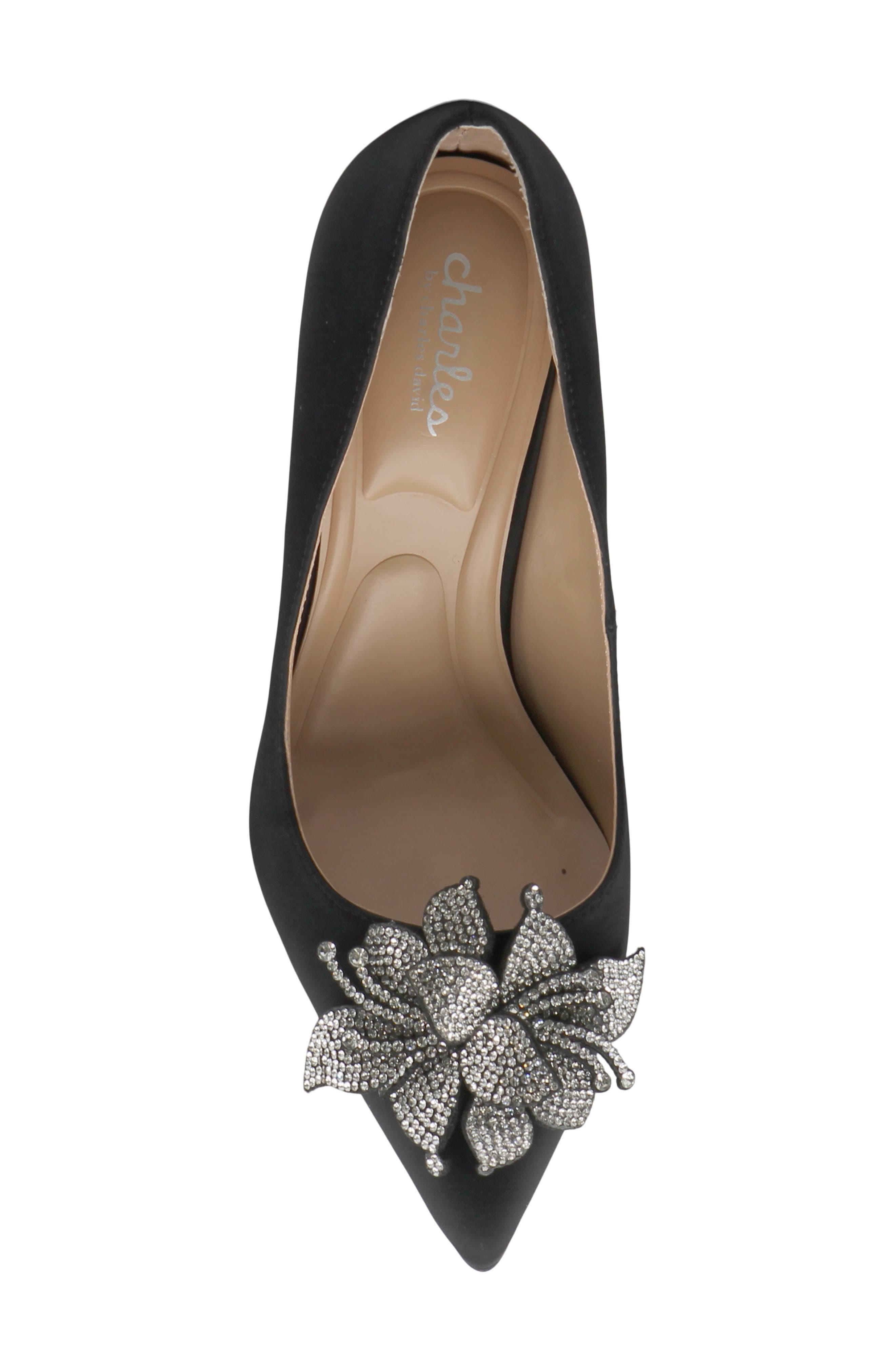 Charles by Charles David Rahm Pointed Toe Pump, Alternate, color, Black