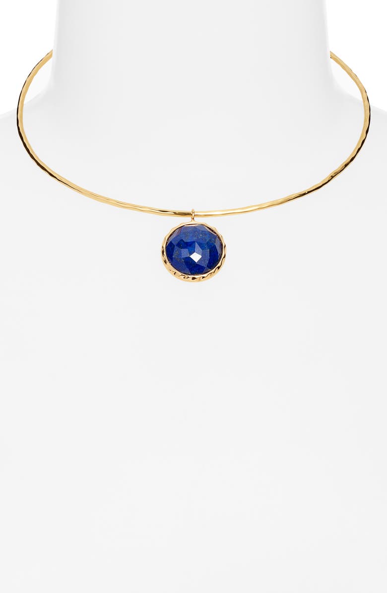 NEST Jewelry Lapis Pendant Collar Necklace, Alternate, color, Blue