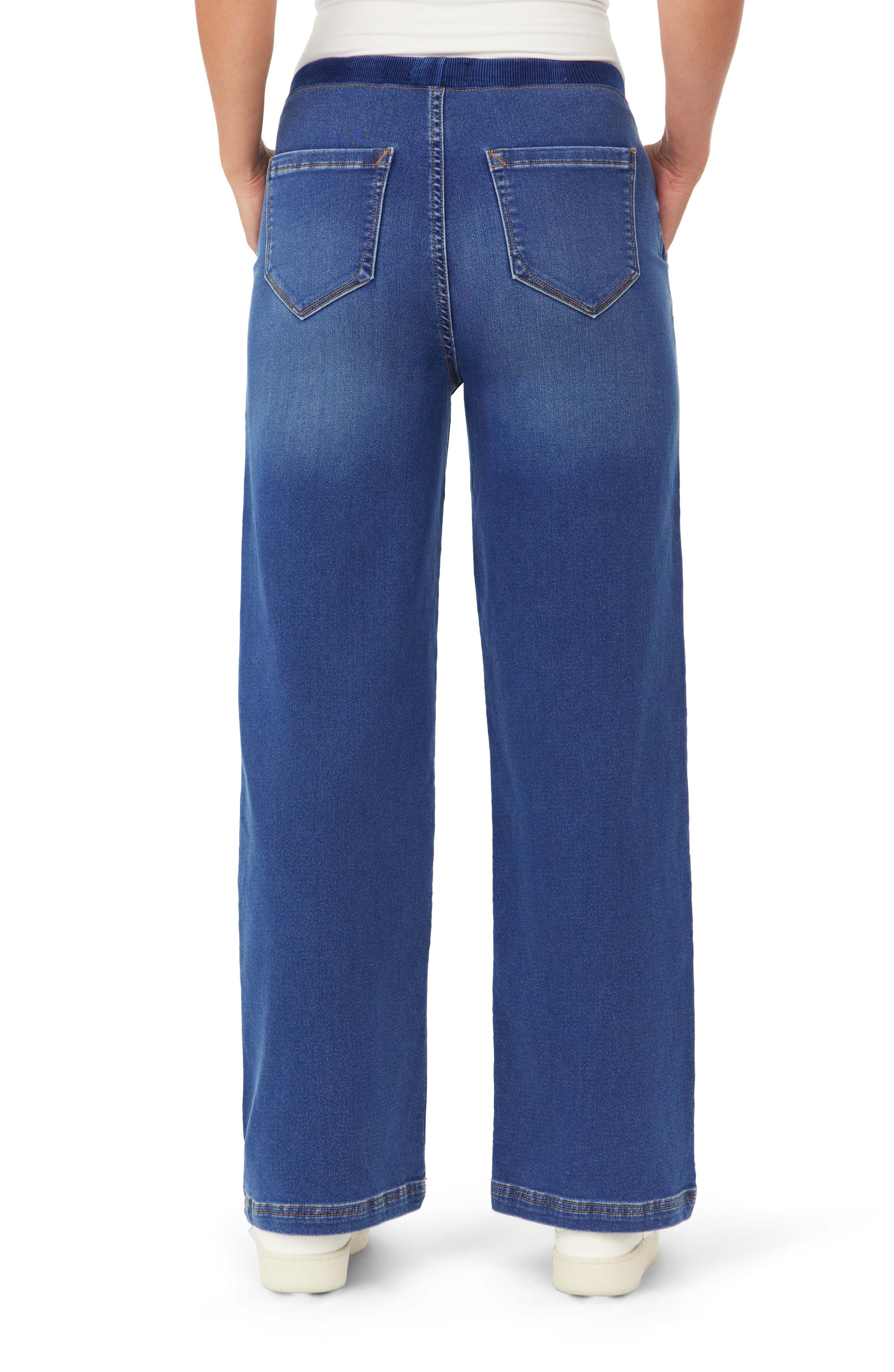 Drawstring Knit Wide Leg Pants - image 2