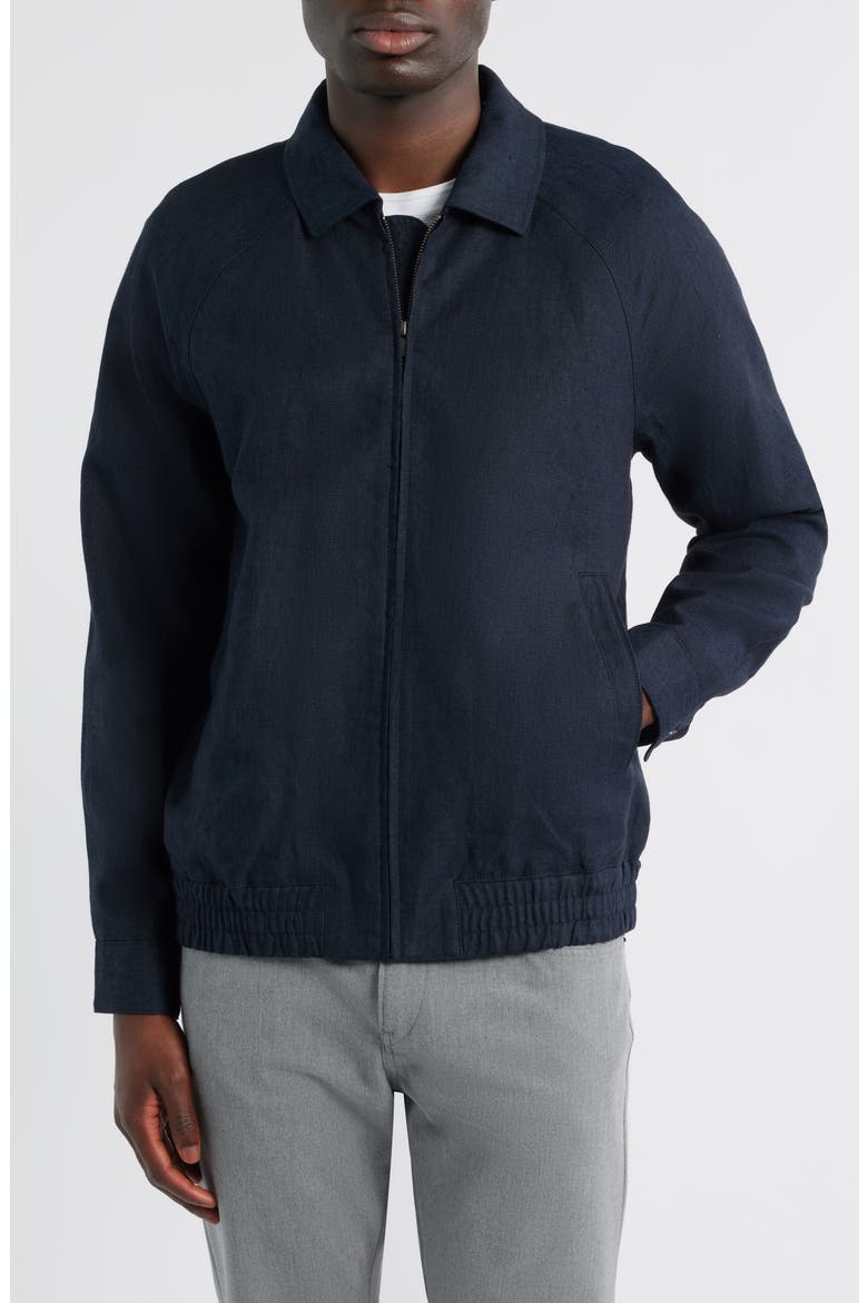 Linen Harrington Jacket (Men) | Nordstrom