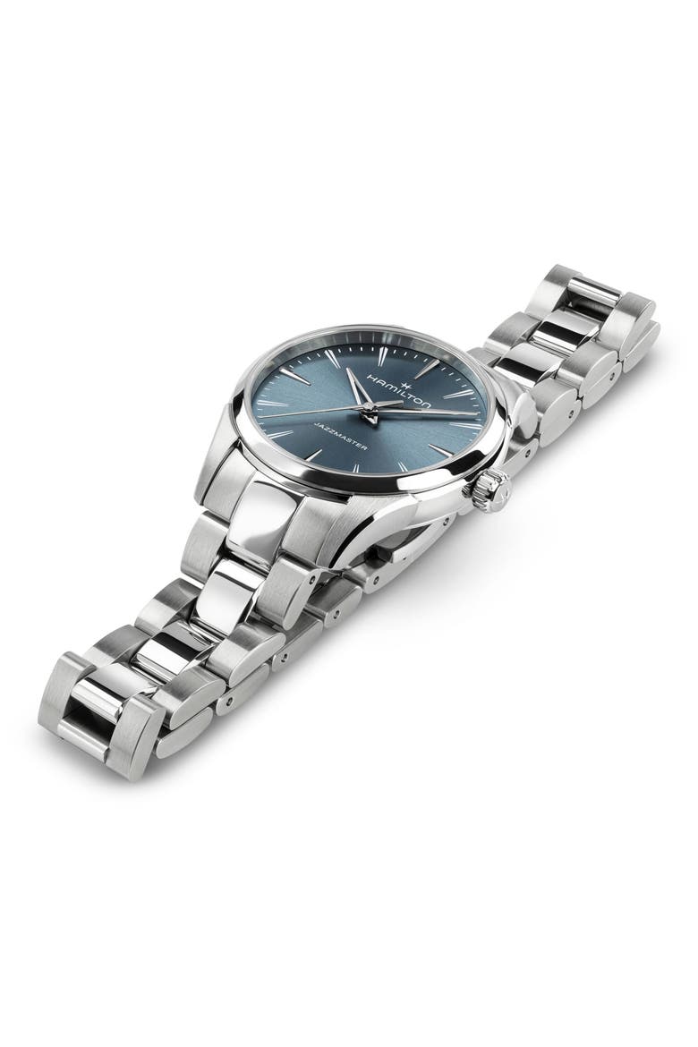 Jazzmaster Bracelet Watch, 32mm, Alternate, color, BLUE