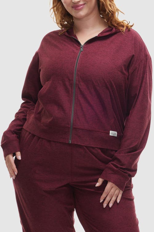 Peloton Dreamblend Full Zip In Red Grape