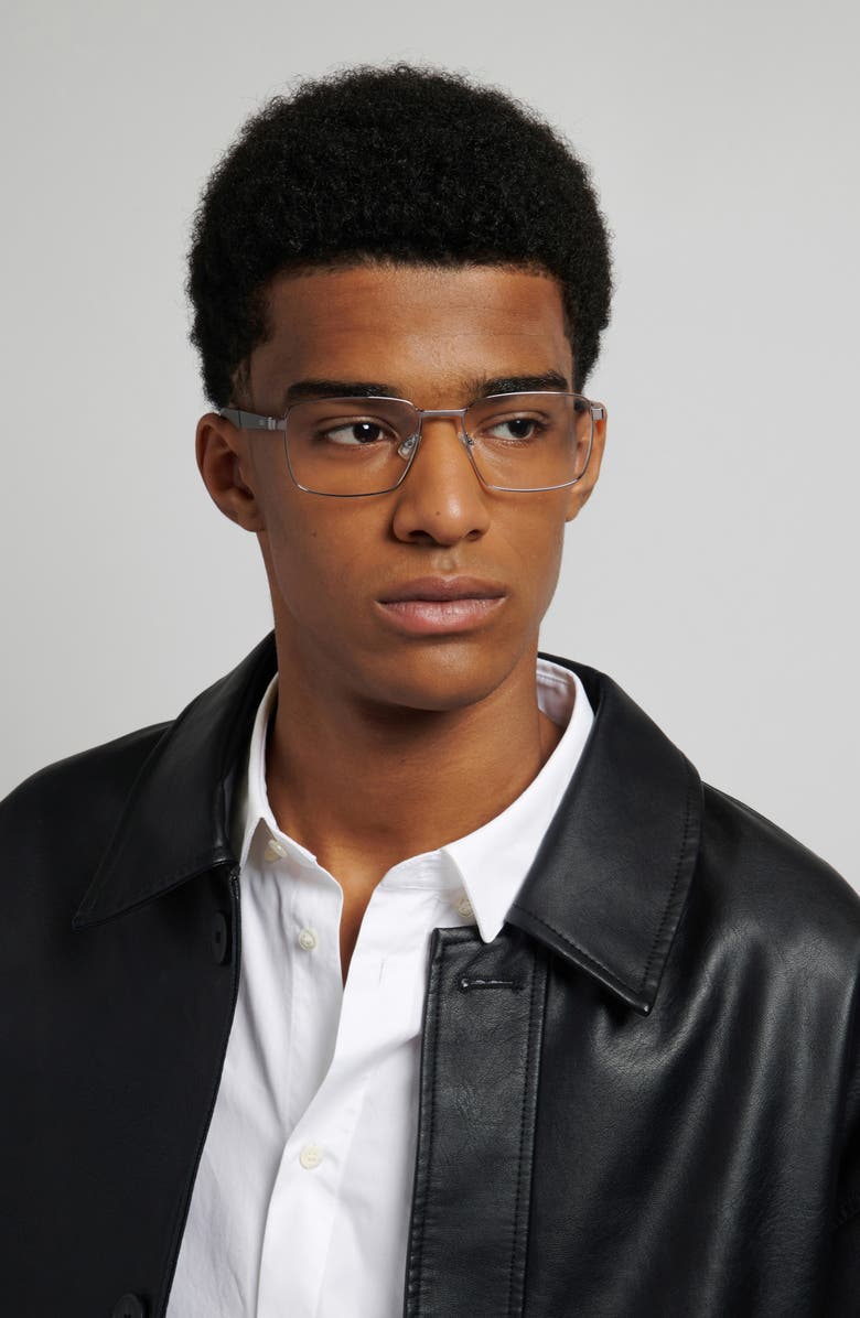 HUGO 56mm Rectangular Optical Glasses, Alternate, color, 