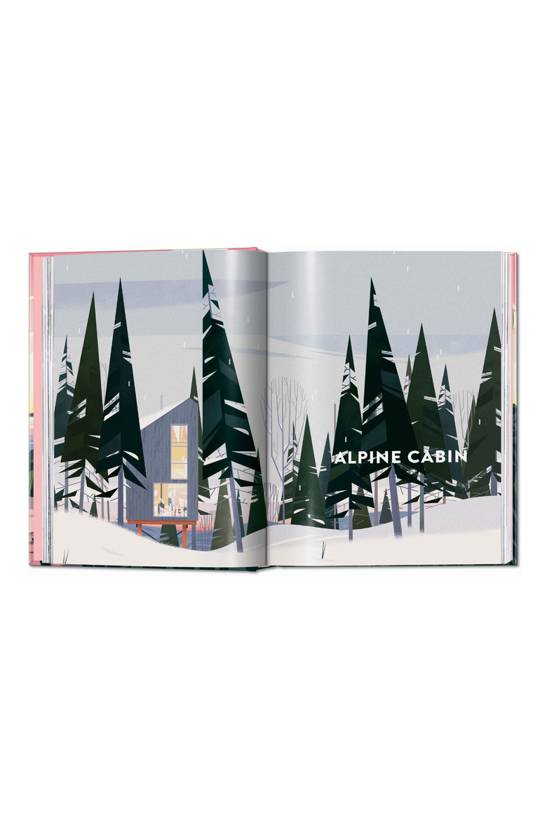Cabins 45th ed English French German Book, Alternate, color, Green