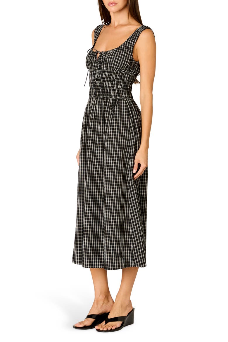 Salt Midi Dress, Alternate, color, BLACK