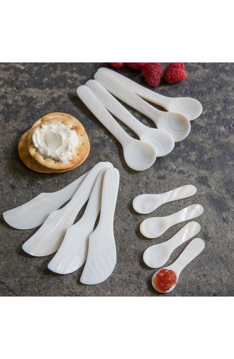 Be Home Shell Spreaders - Set of 4, Alternate, color, Pearl