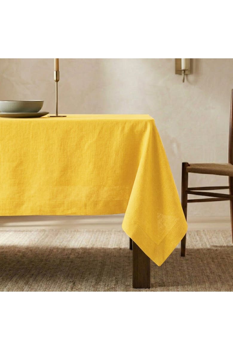 Linen Tablecloth - Diana, Main, color, Marigold Yellow