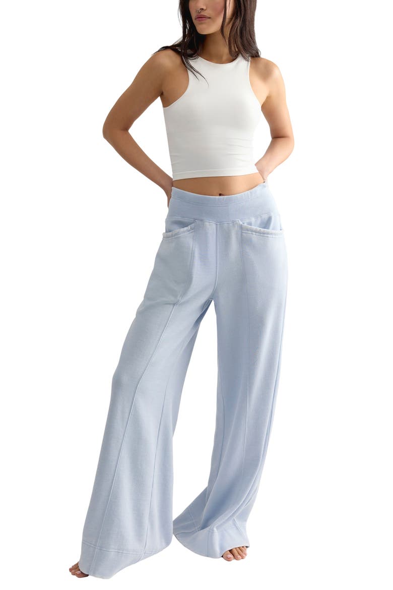 Intimately FP Slow It Down Wide Leg Pants, Alternate, color, ICE SKATING