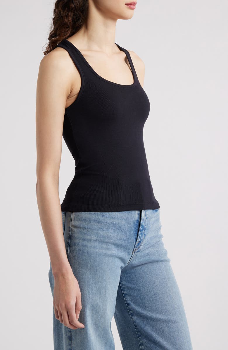 FRAME The Rib Scoop Neck Tank, Alternate, color, 